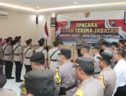 Kapolres Pasuruan Tekankan Tindakan Nyata di Lapangan, Saat  Sertijab Pejabat Utama 