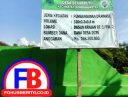 Warga Geram, Proyek Drainase Desa Sekar Putih Mangkrak, Diduga Anggarannya dipakai Kepentingan Pribadi Kades.