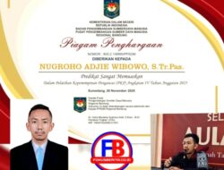 Nugroho AW Raih Predikat Lulusan Terbaik Pelatihan Kepemimpinan Pengawas Angkatan IV Tahun 2025